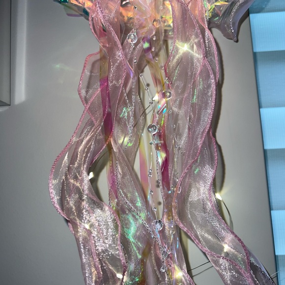 Jellyfish light 🪼💜 PURPLE light up holographic 3 modes clear beads hanging - Picture 7 of 13